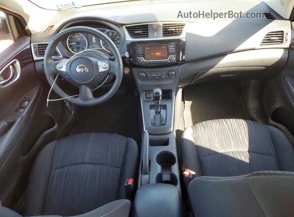 3N1AB7AP1HY371384 2017 NISSAN SENTRA Синий Вид панели приборов