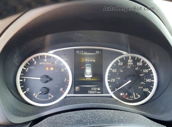3N1AB7AP1HY371384 2017 NISSAN SENTRA Синий Вид щитка приборов