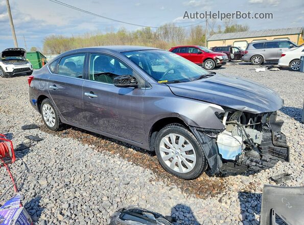 3N1AB7AP1JY319212 2018 NISSAN SENTRA Серый Передняя правая четверть