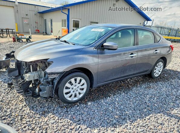 3N1AB7AP1JY319212 2018 NISSAN SENTRA Серый Передняя левая четверть