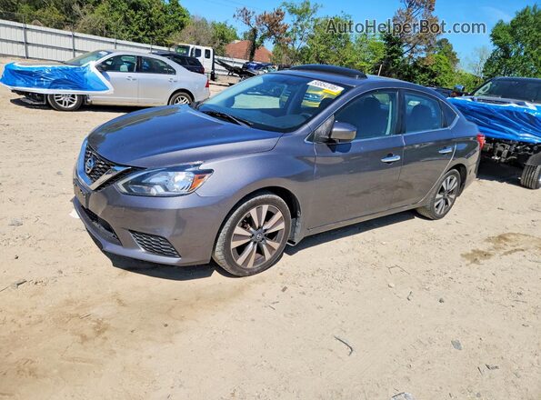 3N1AB7AP1KY216602 2019 NISSAN SENTRA Gray Przód lewy