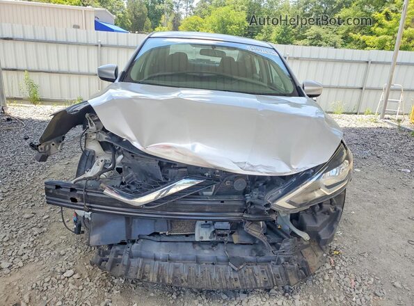 3N1AB7AP1KY253777 2019 NISSAN SENTRA Серебряный Вид спереди