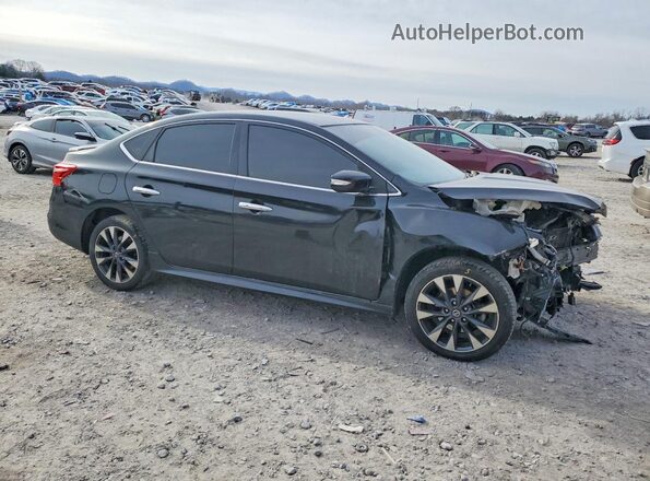 3N1AB7AP1KY306803 2019 NISSAN SENTRA Black Delantero derecho