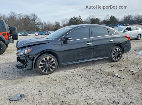 3N1AB7AP1KY306803 2019 NISSAN SENTRA Black Vista tres cuartos delantera izquierda