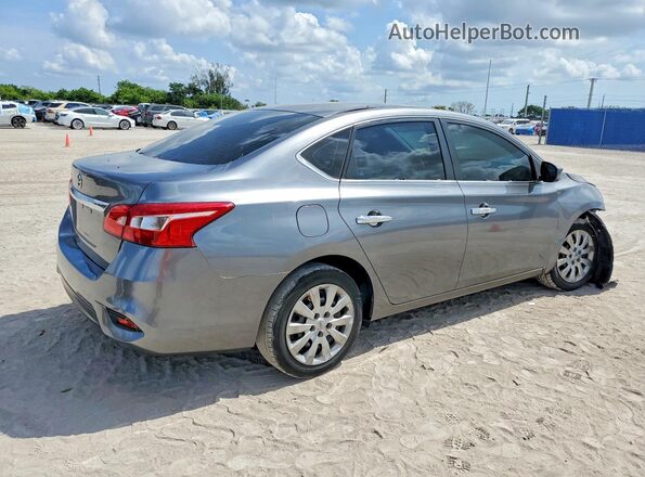 3N1AB7AP1KY318949 2019 NISSAN SENTRA Gray Tył prawy