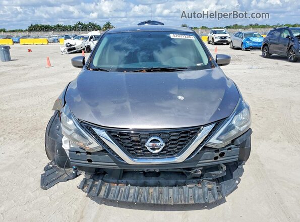 3N1AB7AP1KY318949 2019 NISSAN SENTRA Gray Widok z przodu