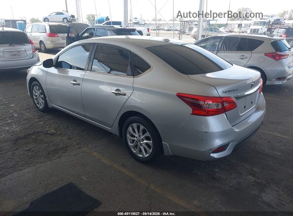 3N1AB7AP1KY404844 2019 NISSAN SENTRA Серебряный Задняя левая четверть