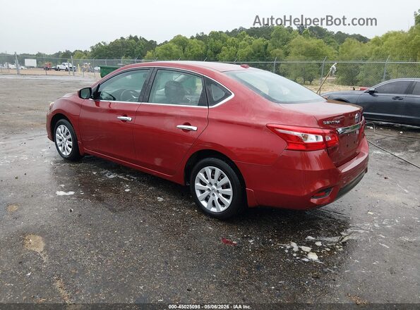 3N1AB7AP2GL672306 2016 NISSAN SENTRA Красный Задняя левая четверть