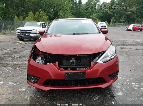 3N1AB7AP2GL672306 2016 NISSAN SENTRA Красный Вид задней части салона