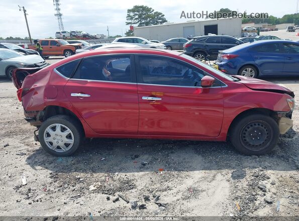 3N1AB7AP2GL672452 2016 NISSAN SENTRA Red Вид щитка приладів