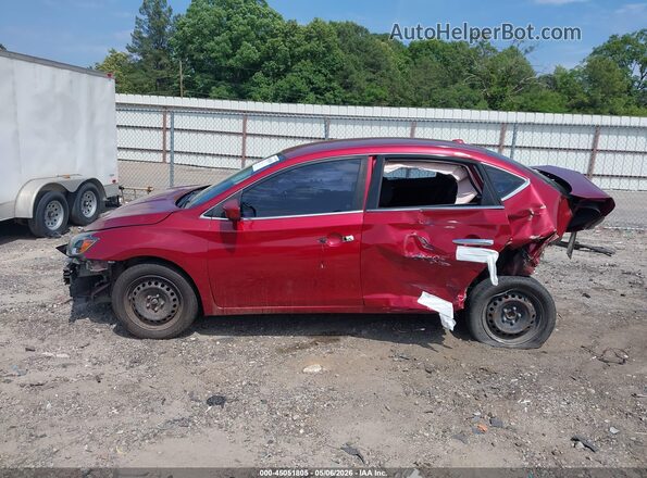 3N1AB7AP2GL672452 2016 NISSAN SENTRA Red Вид задньої частини салону