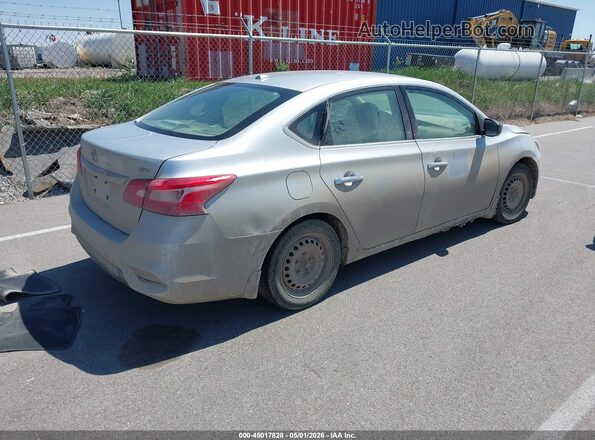 3N1AB7AP2GY235828 2016 NISSAN SENTRA Серебряный Задняя правая четверть