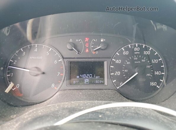 3N1AB7AP2GY287203 2016 NISSAN SENTRA White Вид щитка приладів