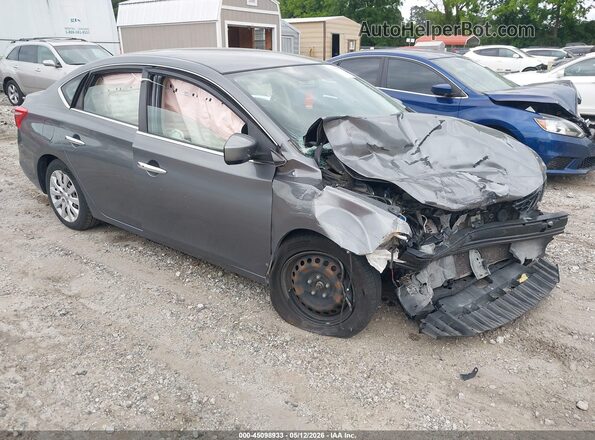 3N1AB7AP2HL636665 2017 NISSAN SENTRA Gray Przód prawy