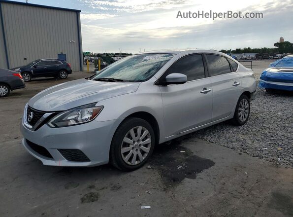 3N1AB7AP2HL670055 2017 NISSAN SENTRA Silver Vista tres cuartos delantera izquierda