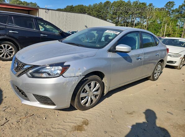 3N1AB7AP2HY236365 2017 NISSAN SENTRA Silver Przód lewy