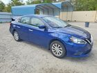 2017 Nissan Sentra S Синий vin: 3N1AB7AP2HY251318