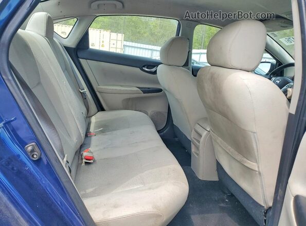 3N1AB7AP2HY251318 2017 NISSAN SENTRA Синий Вид задних сидений