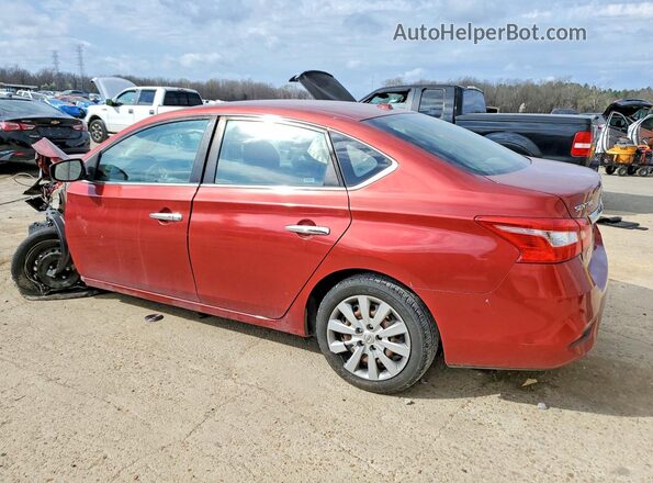 3N1AB7AP2HY271455 2017 NISSAN SENTRA Темно-бордовый Задняя левая четверть