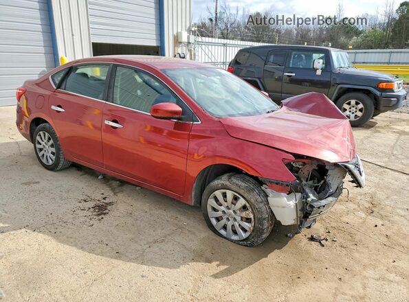3N1AB7AP2HY271455 2017 NISSAN SENTRA Темно-бордовый Передняя правая четверть