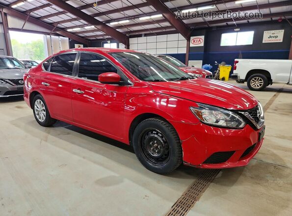 3N1AB7AP2JL640396 2018 NISSAN SENTRA Red წინა მარჯვენა