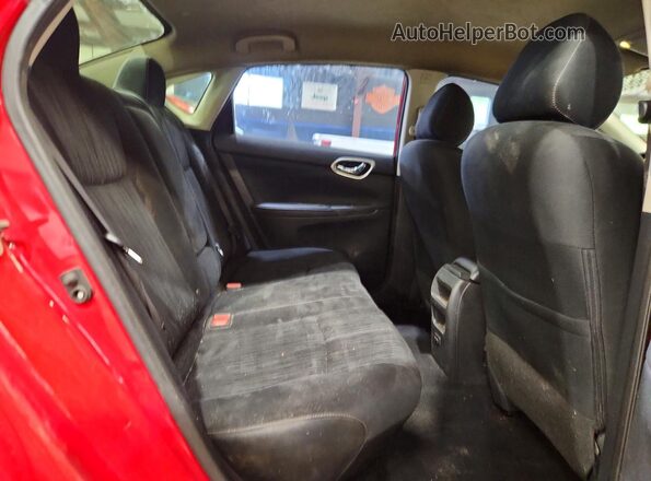 3N1AB7AP2JL640396 2018 NISSAN SENTRA Red უკანა სავარძლების ხედი