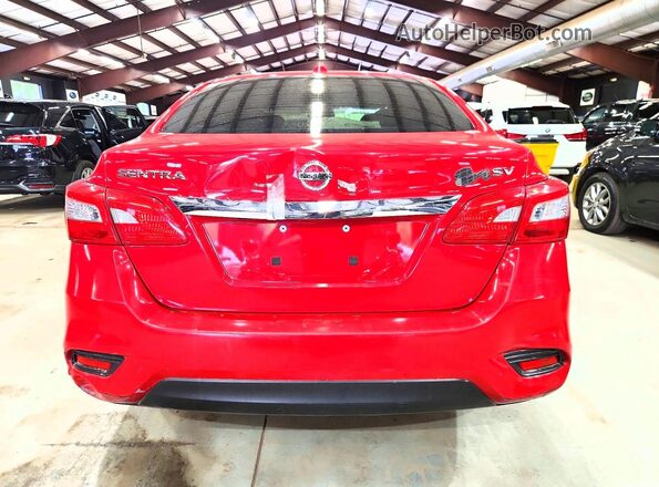 3N1AB7AP2JL640396 2018 NISSAN SENTRA Red უკანა ხედი