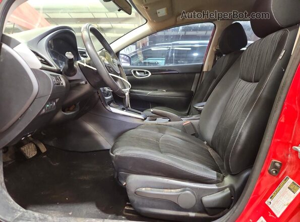 3N1AB7AP2JL640396 2018 NISSAN SENTRA Red წინა სალონის ხედი