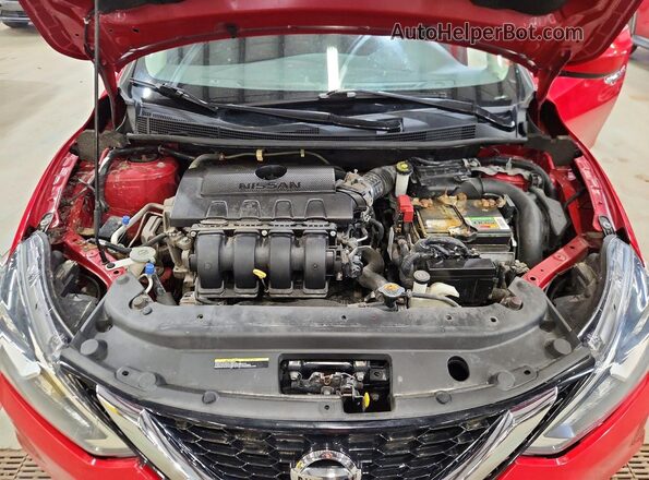 3N1AB7AP2JL640396 2018 NISSAN SENTRA Red უკანა სალონის ხედი