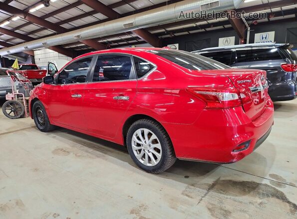3N1AB7AP2JL640396 2018 NISSAN SENTRA Red უკანა მარცხენა