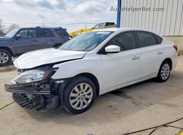 3N1AB7AP2JY210497 2018 NISSAN SENTRA White წინა მარცხენა ხედი სამი მეოთხედიდან