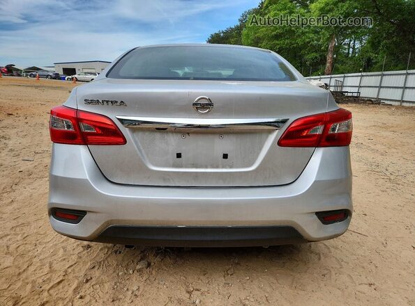 3N1AB7AP2JY297818 2018 NISSAN SENTRA Silver Widok z tyłu