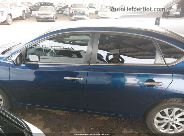 3N1AB7AP2KY248734 2019 NISSAN SENTRA Blue Vista interior de 360 grados