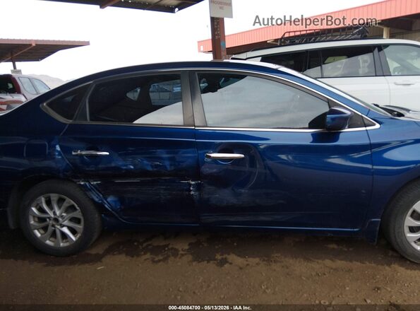 3N1AB7AP2KY248734 2019 NISSAN SENTRA Blue Vista interior trasera