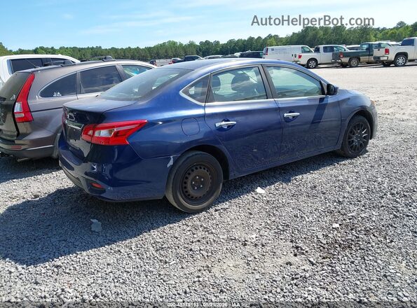 3N1AB7AP2KY268191 2019 NISSAN SENTRA Blue Задня права чверть