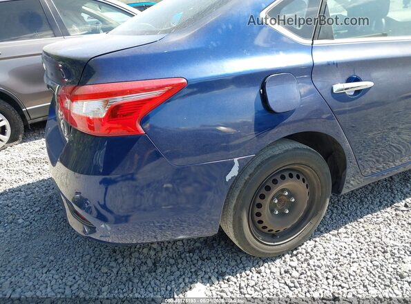 3N1AB7AP2KY268191 2019 NISSAN SENTRA Blue Вид спереду