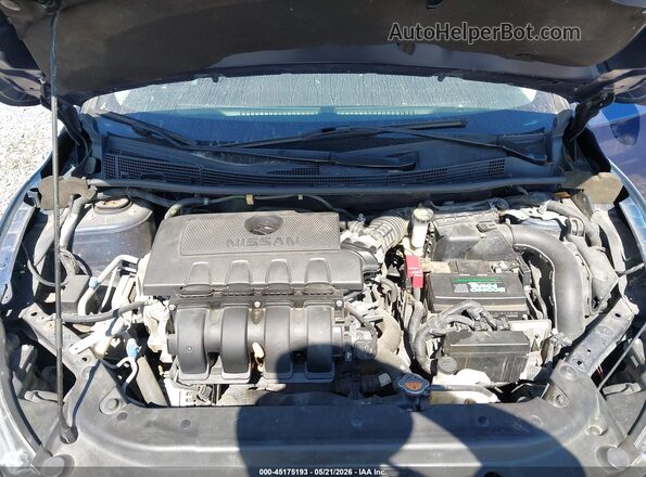 3N1AB7AP2KY268191 2019 NISSAN SENTRA Blue Вид ззаду