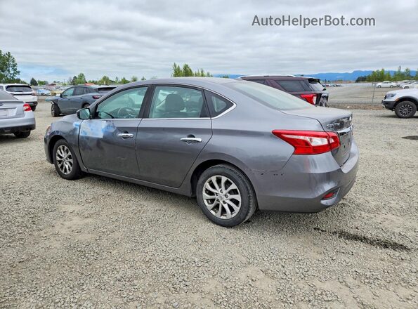 3N1AB7AP2KY279711 2019 NISSAN SENTRA Серый Задняя левая четверть