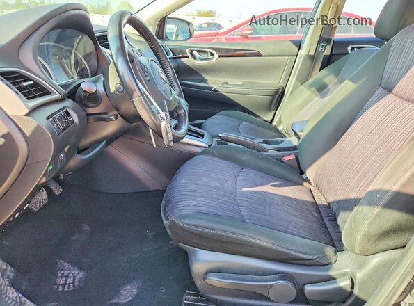 3N1AB7AP2KY357761 2019 NISSAN SENTRA Черный Вид салона спереди