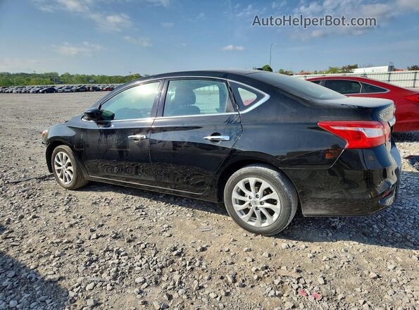 3N1AB7AP2KY357761 2019 NISSAN SENTRA Черный Задняя левая четверть
