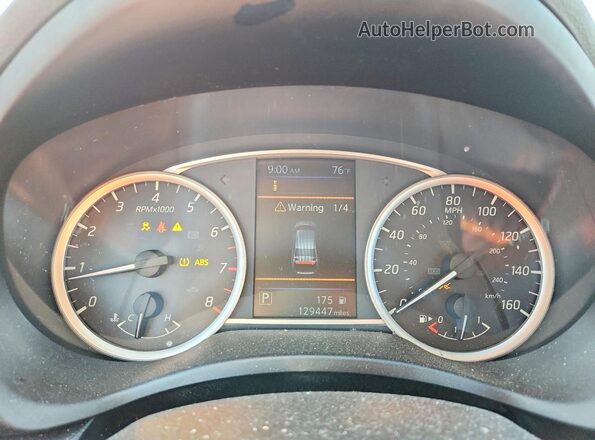 3N1AB7AP2KY357761 2019 NISSAN SENTRA Черный Вид щитка приборов
