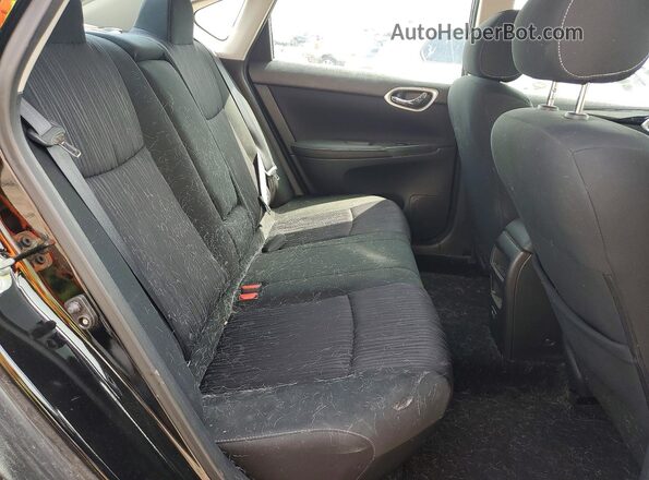 3N1AB7AP2KY439652 2019 NISSAN SENTRA Black უკანა სავარძლების ხედი