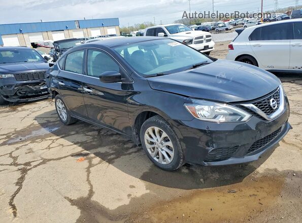 3N1AB7AP2KY439652 2019 NISSAN SENTRA Black წინა მარჯვენა