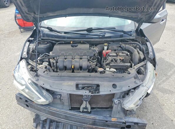 3N1AB7AP3GL680527 2016 NISSAN SENTRA Charcoal Rear interior view