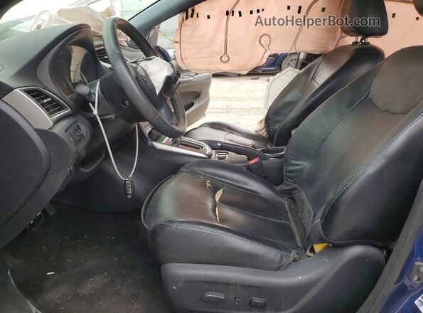 3N1AB7AP3GY286593 2016 NISSAN SENTRA Blue Vista interior delantera