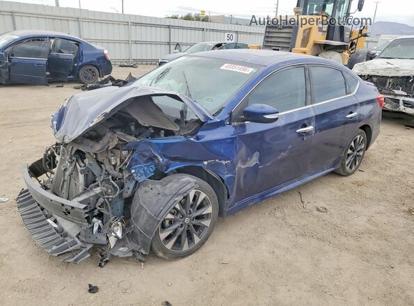 3N1AB7AP3GY286593 2016 NISSAN SENTRA Blue Vista tres cuartos delantera izquierda