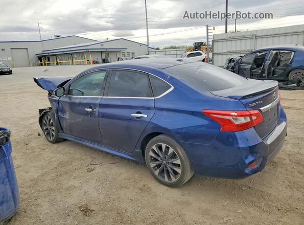 3N1AB7AP3GY286593 2016 NISSAN SENTRA Blue Trasero izquierdo