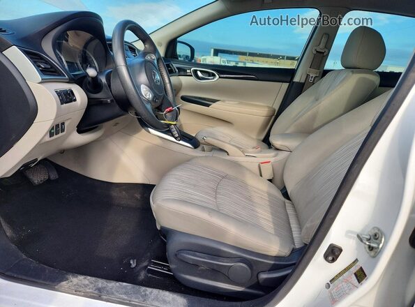 3N1AB7AP3GY324744 2016 NISSAN SENTRA White Vista interior delantera
