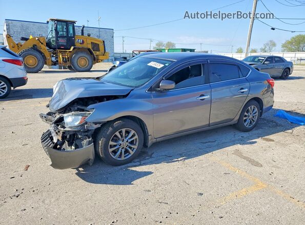 3N1AB7AP3HY211166 2017 NISSAN SENTRA Charcoal Przód lewy