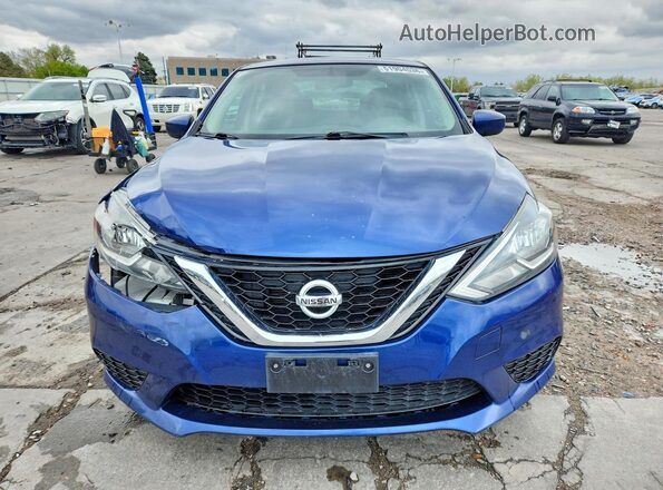 3N1AB7AP3HY243129 2017 NISSAN SENTRA Blue Front view
